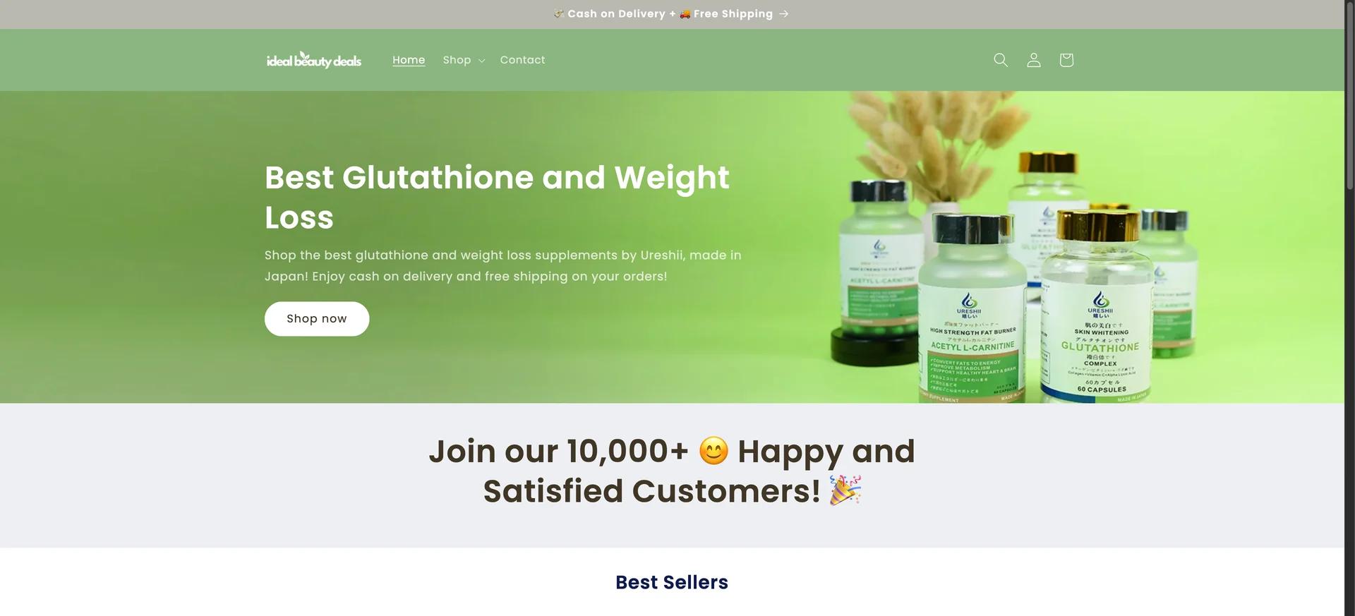 Ideal Beauty Deals Philippines Shopify storefront